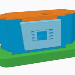 1x Gehäuse mit Docking-station mit Adapter für OLED